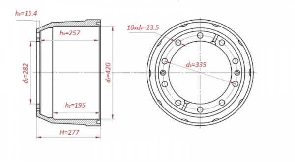 99112340006-250_Барабан тормозной задний F2000, (d=420, H=275, h1=250), колодка 185_1.jpg.