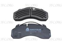 WG9100443050_Колодка тормозная передняя дисковая, комп. 4 шт., HOWO A7, (WG9100443050), ОРИГИНАЛ_1.jpg